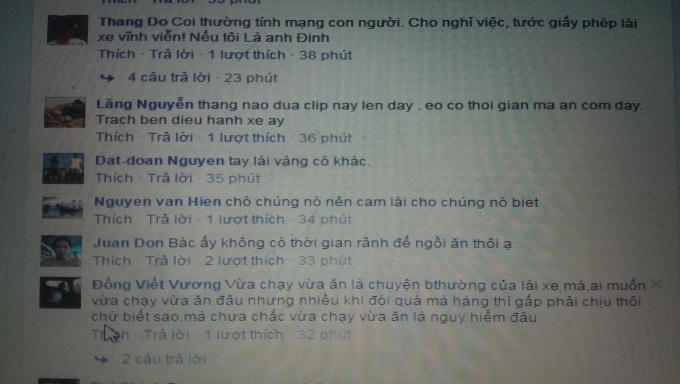 Tranh cãi gay gắt của nhiều Facebooker trên mạng xã hội.
