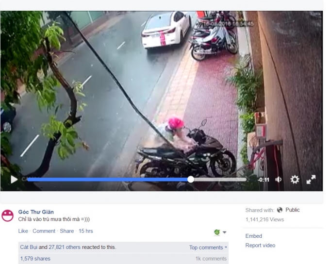 Fanpage chia sẻ thông tin sự việc.