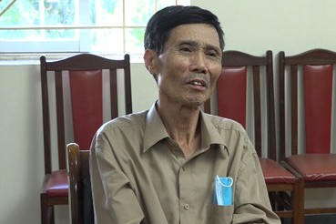 Đối tượng Nguyễn Văn Chất tại cơ quan Công an.