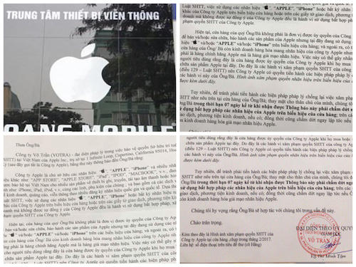 Treo logo Apple trái phép có thể bị xem xét xử lý hình sự.