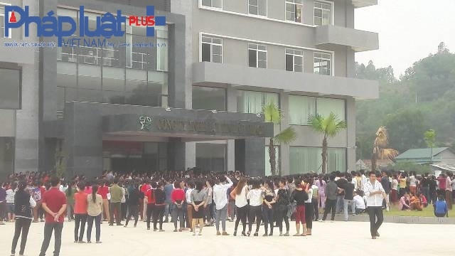 Hơn 1000 công nhân đình công tại công ty TNHH Lợi Tín Lập Thạch