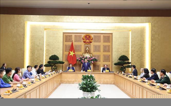 Quang cảnh buổi gặp mặt. Ảnh: Thống Nhất/TTXVN