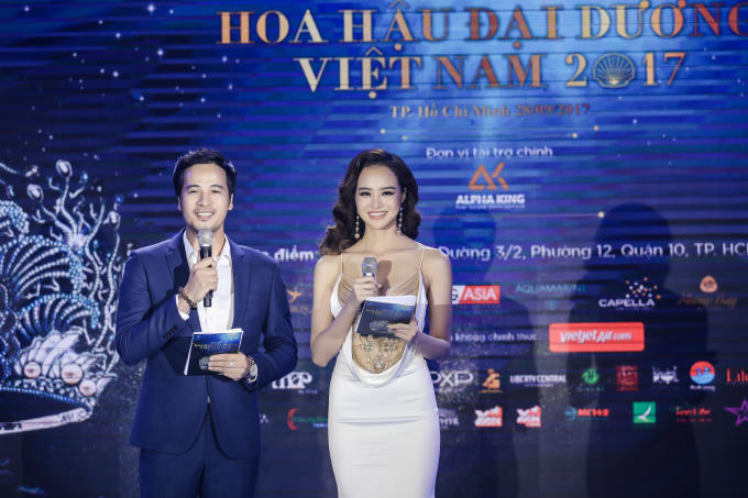 MC Thanh Tài và Kiều Ngân.