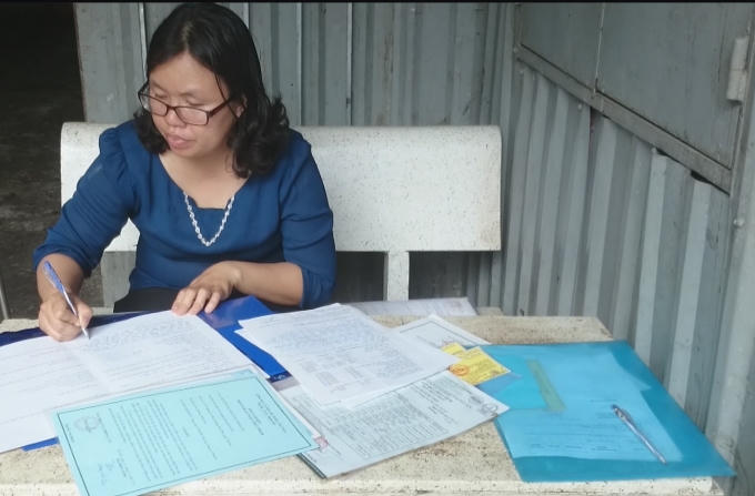 Lực lượng chức năng lập biên bản xử lý sự việc