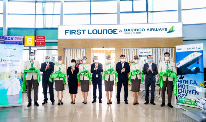 Ảnh 1: Bamboo Airways chính thức khai trương Phòng chờ Thương gia tại Quy Nhơn