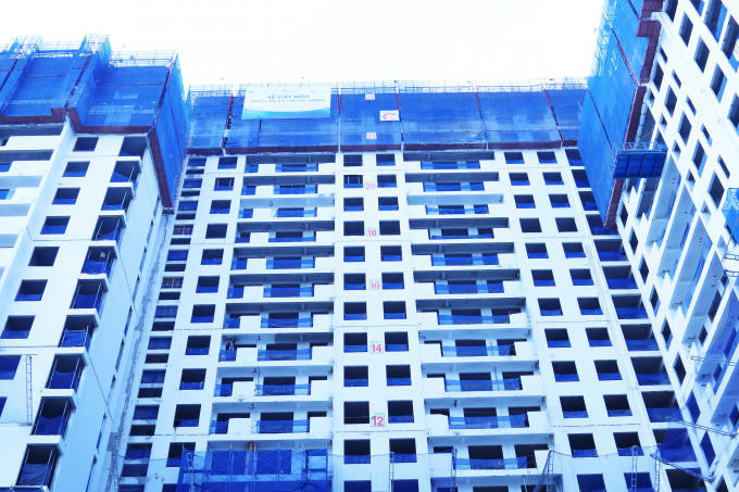 Cất nóc Block C dự án Jamila
