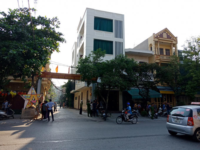 Hiện trường nơi xảy ra sự việc.