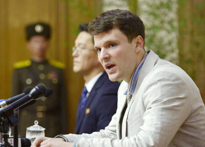 Sinh viên Otto Warmbier. (Ảnh: Reuters)