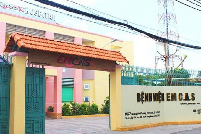Bệnh viện thẩm mỹ Emcas - nơi xảy ra tai biến cho bệnh nhân Đ. Ảnh: Lao Động