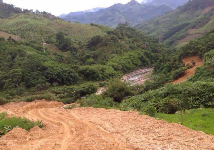 Một trong những hạng mục đang triển khai tại Dự án Thủy điện Đăk Di 4.