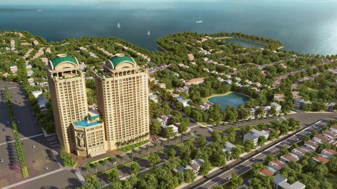 D'. Le Roi Soleil là công trình cao tầng đầu tiên trên bán đảo Quảng An được cấp phép bán nhà để ở, có sổ đỏ sở hữu vĩnh viễn