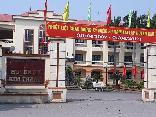 Trụ sở huyện ủy Kim Thành, Hải Dương. Ảnh: Vietnamnet