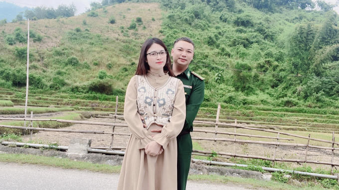 Cặp đôi Quang Tuyên- Thu Uyên. (Ảnh do nhân vật cung cấp)