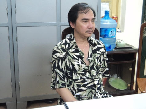 Dũng “ben” khi bị bắt.