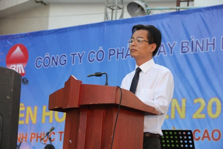 Ông Võ Quốc Hào, Tổng Giám đốc Công ty May Bình Minh (TP HCM).