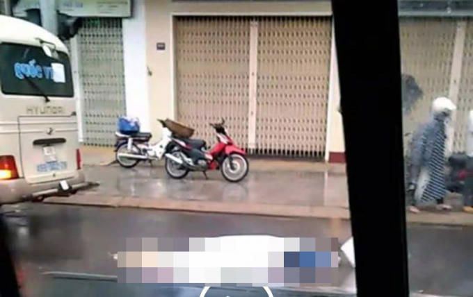 Hiện trường vụ tai nạn thương t&acirc;m.