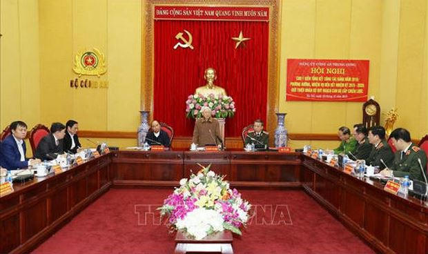 Tổng Bí thư, Chủ tịch nước Nguyễn Phú Trọng phát biểu tại hội nghị.