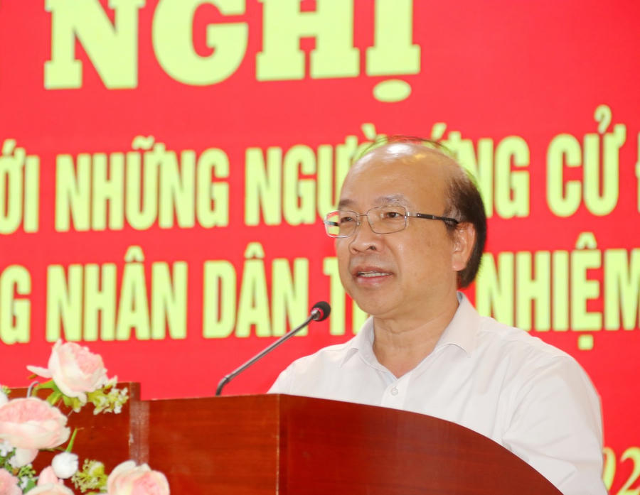 Thứ trưởng Bộ Tư pháp Phan Chí Hiếu, nhấn mạnh trong chương trình hành động, cam kết gần dân, lắng nghe cử tri.