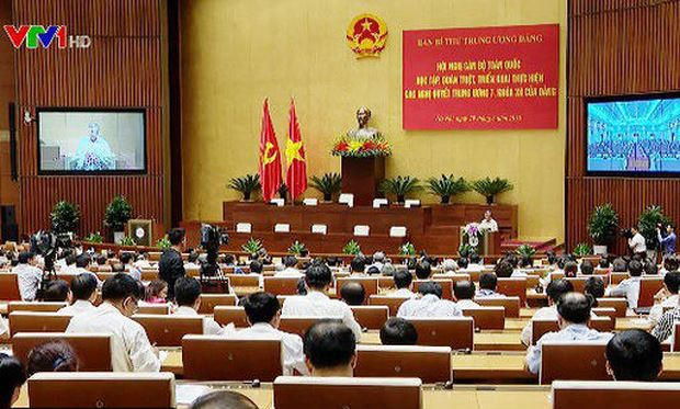 Hội nghị cán bộ toàn quốc học tập, quán triệt, triển khai các Nghị quyết Trung ương 7.