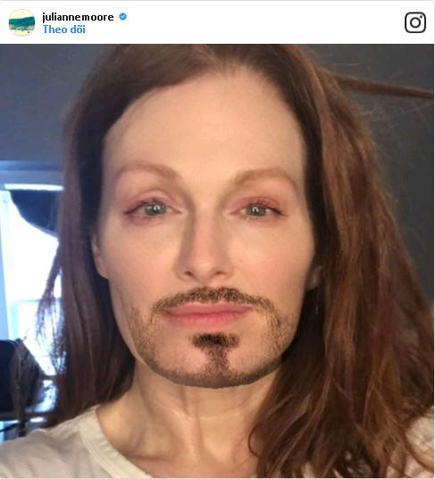 Có thể bạn không tin nhưng người đàn ông tóc dài trong ảnh chính là nữ minh tinh màn bạc Julianne Moore.