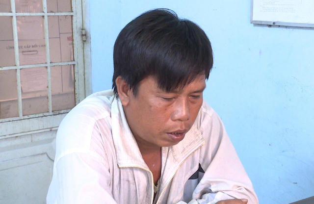 Đối tượng Phát trong lần được cơ quan điều tra mời lên làm việc.