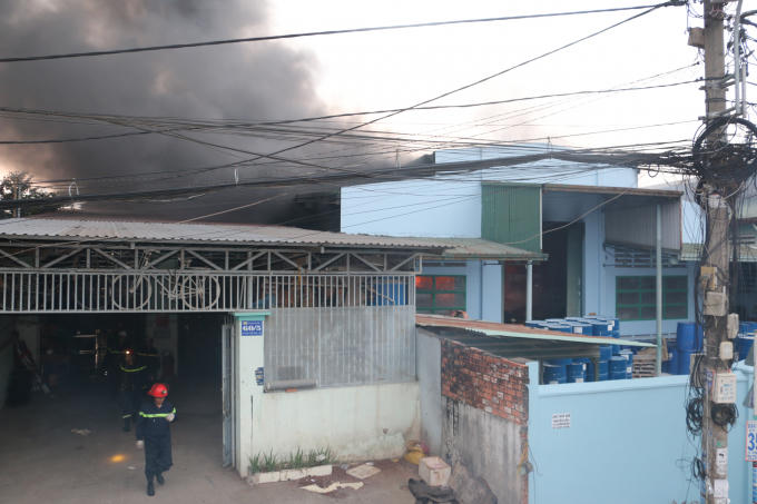 Hiện trường vụ cháy.