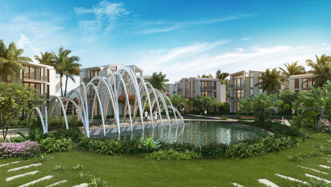 Mỗi biệt thự tại dự án đều sở hữu không gian biệt lập giữa những khu vườn nhiệt đới xanh mát hòa quyện với cảnh quan thiên nhiên trong lành.
