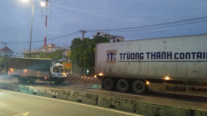 Hiện trường vụ tai nạn.