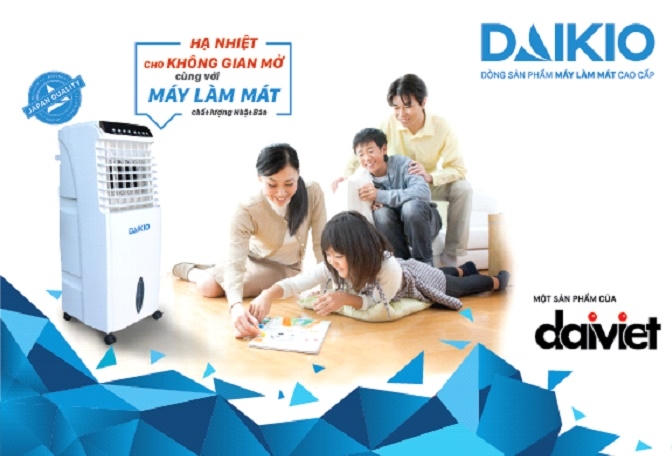 Máy làm mát cao cấp Daikio: Không khí trong lành - tô xanh cuộc sống.
