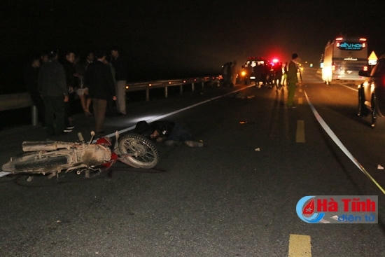 Hiện trường vụ tai nạn. (Ảnh: báo Hà Tĩnh).