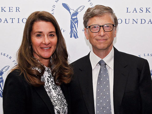 Tỷ phú Bill Gates và Melinda Gates.