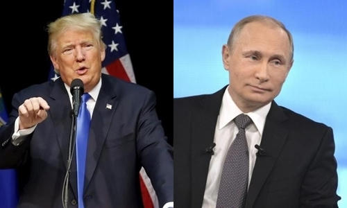 Tổng thống Mỹ đắc cử Donald Trump và Tổng thống Nga Vladimir Putin. (Ảnh: Reuters)