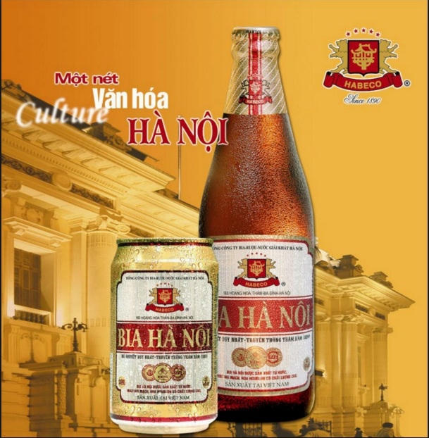 Bia Hà Nội - loại bia quen thuộc và nổi tiếng của người dân Hà Nội. (Nguồn: Internet)
