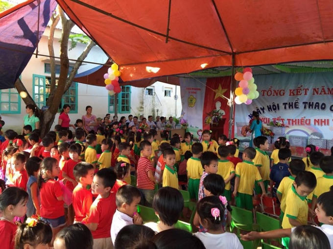 Các cháu nhỏ đã có một ngày Quốc tế thiếu nhi vui vẻ và phấn khởi.