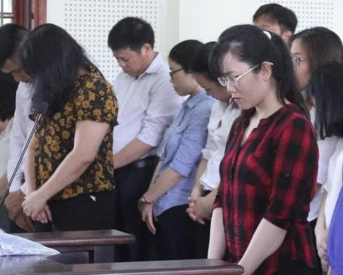 Nguyễn Thị Lam tại phiên tòa ngày 26/6.