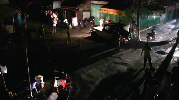 Hiện trường vụ án mạng.