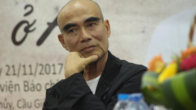 ( Đạo diễn Lưu Trọng Ninh trong buổi Giao lưu trực tuyến)