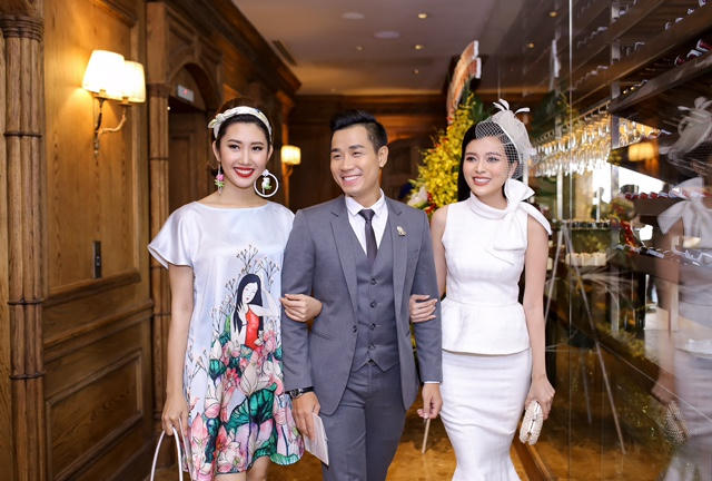 Nguyên Khang lịch lãm sánh đôi bên hoa hậu Trúc Diễm