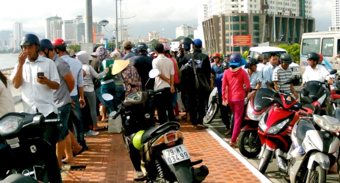 Cầu Trần Phú nơi xảy ra vụ việc.