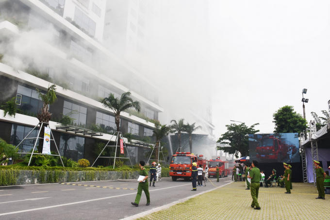 Tình huống diễn tập xảy ra tại nhà A2 EcoLife Capitol.