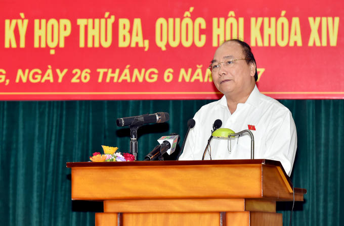 Thủ tướng Nguyễn Xuân Phúc đã tiếp thu, trao đổi và trực tiếp giải đáp, làm rõ các vấn đề cử tri quan tâm.