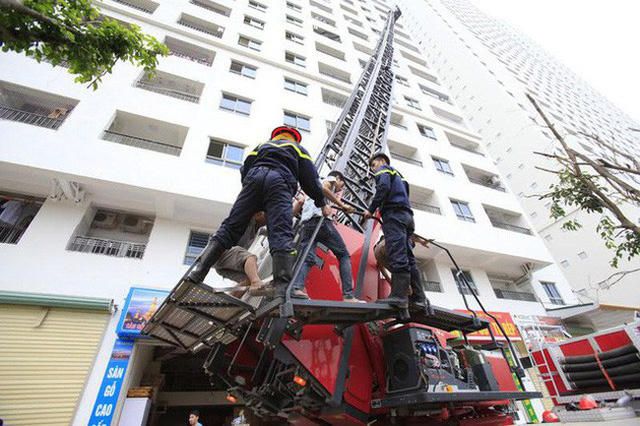 Còn nhiều công trình chung cư ở Hà Nội vi phạm quy định về phòng cháy, chữa cháy/Ảnh: VTV