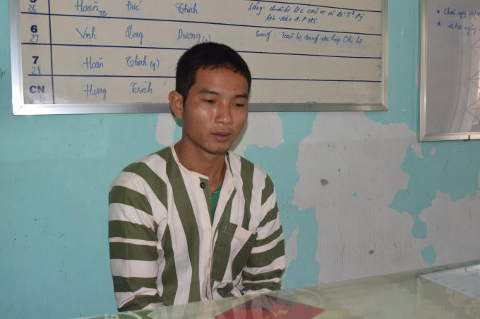 Các đối tượng tại cơ quan Công an.