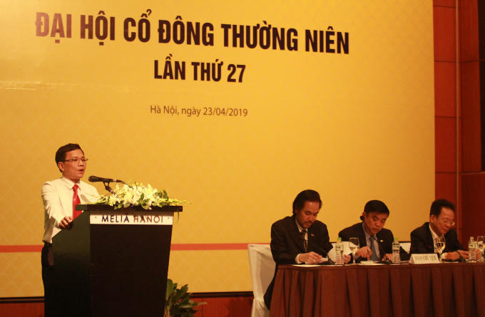 Ông Lê Quang Huy, Phó Cục trưởng Cục 1 - Cơ quan Thanh tra giám sát NHNN TP Hà Nội ghi nhận và đánh giá cao kết quả hoạt động của SHB năm 2018, đặc biệt trong công tác chủ động nhận diện, ngăn chặn nợ xấu.