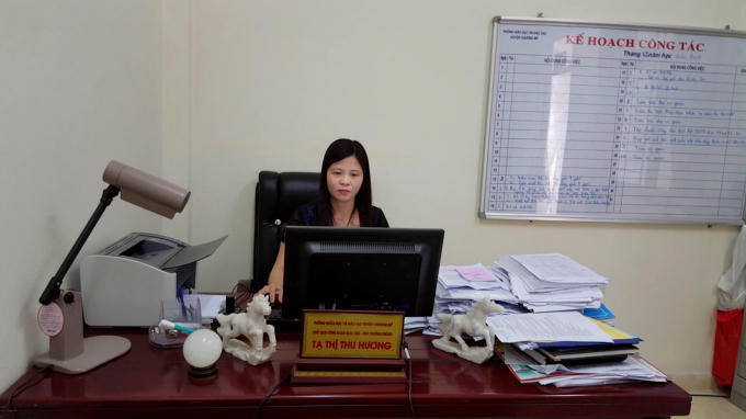 Bà Tạ Thị Thu Hương - Phó Phòng Giáo dục huyện Chương Mỹ.
