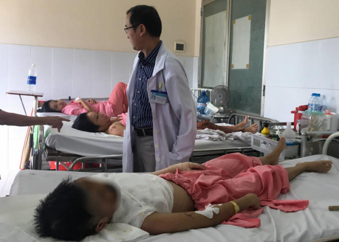 Chị Đ đang điều trị tại Bệnh viện Chợ Rẫy, TP Hồ Chí Minh. (Ảnh: báo Giao thông)