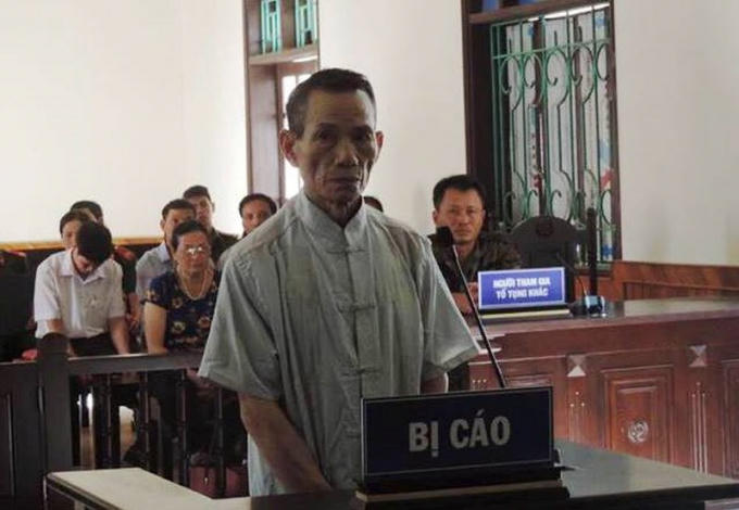 Bị cáo Lê Bá Nhân tại phiên tòa. (Ảnh: báo Pháp luật TP HCM)
