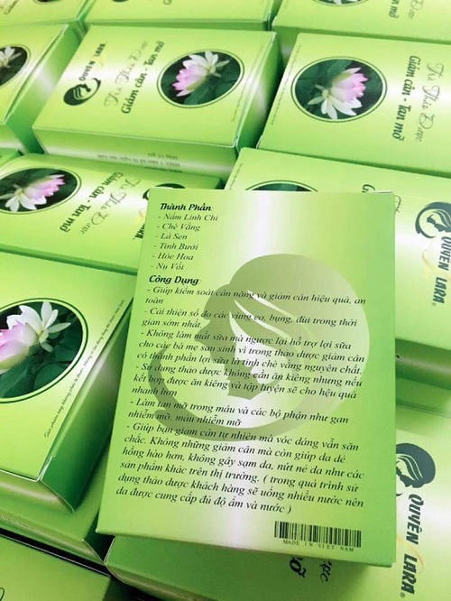 Thành phần sản phẩm  không ghi rõ định lượng mỗi thành phần là bao nhiêu mà chỉ ghi mỗi tên thành phần