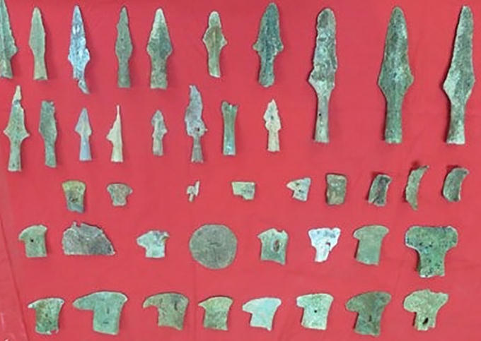 Một số cổ vật, hiện vật mà Bảo tàng Nam Định tiếp nhận.