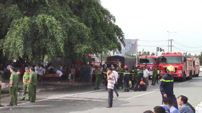 Lực lượng chức năng đang thống kê thiệt hại và điều tra vụ việc